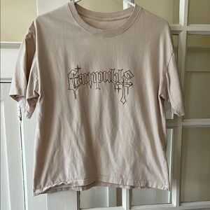 Campvble Beige Graphic T-Shirt
